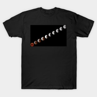 Phases of full eclipse of the Moon T-Shirt